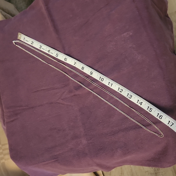 .92 Italian Double strand Silver Necklace - Picture 2 of 4